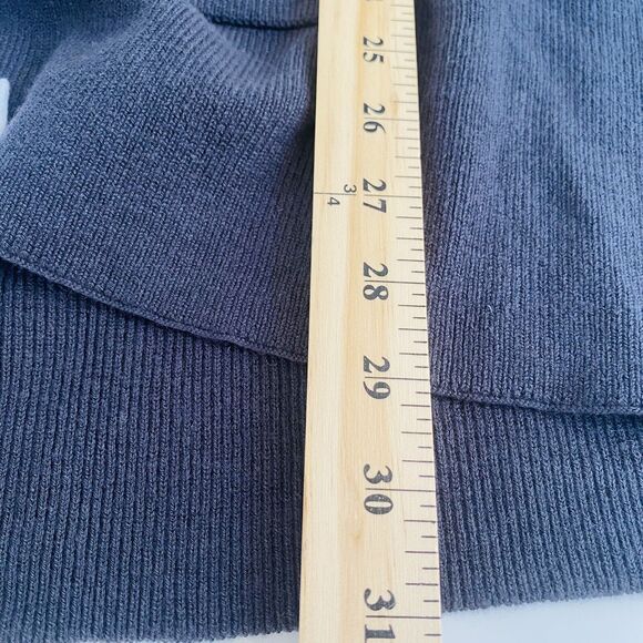 Chicos Zenergy Knit Jacke S-M Brown Espresso Hooded Puffer Trim Short Sleeve Zip - Picture 5 of 8